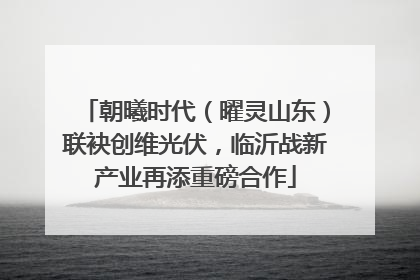 朝曦时代（曜灵山东）联袂创维光伏，临沂战新产业再添重磅合作