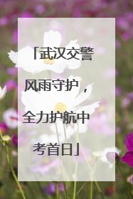 武汉交警风雨守护，全力护航中考首日