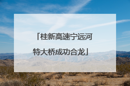 桂新高速宁远河特大桥成功合龙