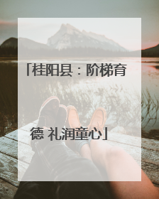 桂阳县：阶梯育德 礼润童心