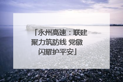 永州高速：联建聚力筑防线 党徽闪耀护平安