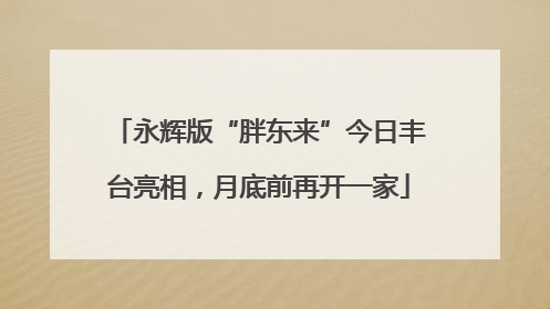 永辉版“胖东来”今日丰台亮相，月底前再开一家