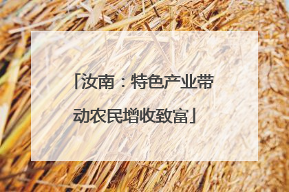汝南：特色产业带动农民增收致富