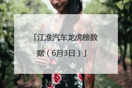 江淮汽车龙虎榜数据（6月3日）
