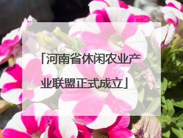 河南省休闲农业产业联盟正式成立