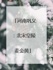 河南巩义：北宋皇陵麦金黄