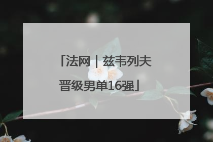 法网｜兹韦列夫晋级男单16强