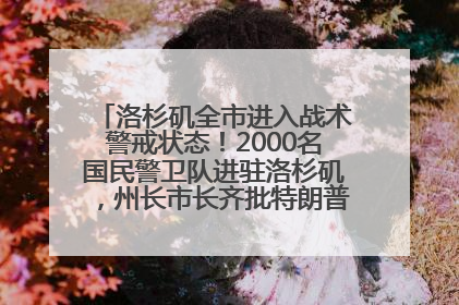 洛杉矶全市进入战术警戒状态！2000名国民警卫队进驻洛杉矶，州长市长齐批特朗普“制造混乱”