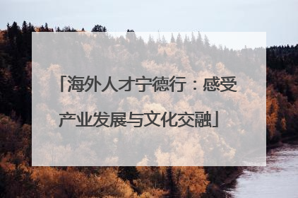 海外人才宁德行：感受产业发展与文化交融