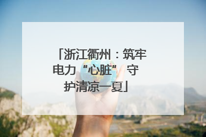 浙江衢州：筑牢电力“心脏” 守护清凉一夏
