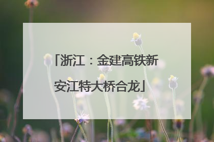 浙江：金建高铁新安江特大桥合龙
