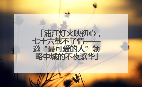 浦江灯火映初心，七十六载不了情——邀“最可爱的人”领略申城的不夜繁华