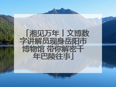 湘见万年丨文博数字讲解员现身岳阳市博物馆 带你解密千年巴陵往事
