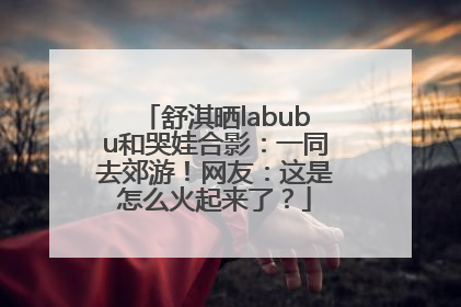 舒淇晒labubu和哭娃合影：一同去郊游！网友：这是怎么火起来了？