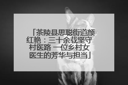 茶陵县思聪街道颜红艳：三十余载坚守村医路 一位乡村女医生的芳华与担当