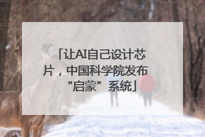 让AI自己设计芯片，中国科学院发布“启蒙”系统