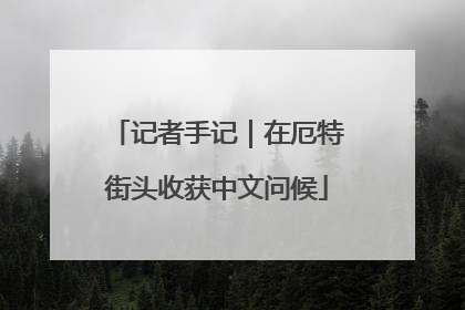 记者手记｜在厄特街头收获中文问候