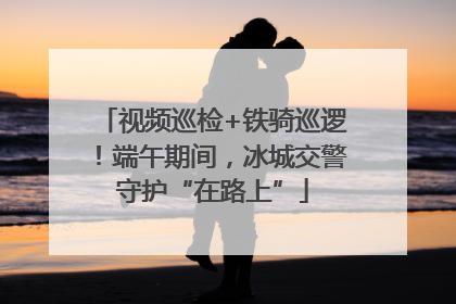 视频巡检+铁骑巡逻！端午期间，冰城交警守护“在路上”