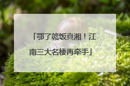 鄂了赣饭真湘！江南三大名楼再牵手