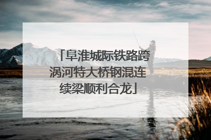 阜淮城际铁路跨涡河特大桥钢混连续梁顺利合龙