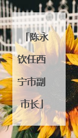 陈永钦任西宁市副市长