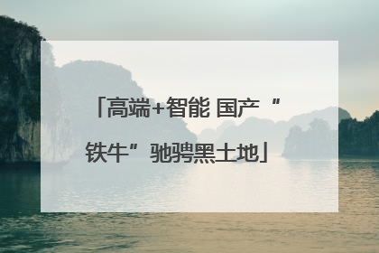 高端+智能 国产“铁牛”驰骋黑土地