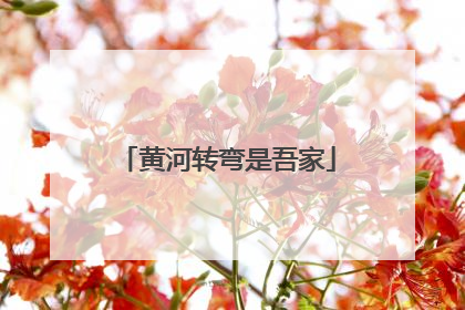 黄河转弯是吾家