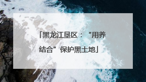 黑龙江垦区：“用养结合”保护黑土地