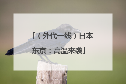 （外代一线）日本东京：高温来袭