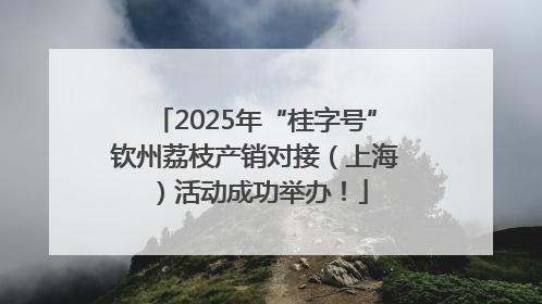 2025年“桂字号”钦州荔枝产销对接（上海）活动成功举办！
