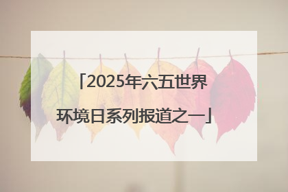 2025年六五世界环境日系列报道之一
