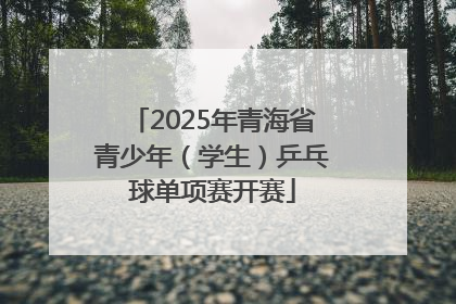 2025年青海省青少年（学生）乒乓球单项赛开赛