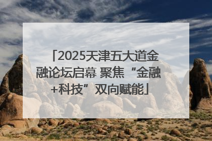 2025天津五大道金融论坛启幕 聚焦“金融+科技”双向赋能
