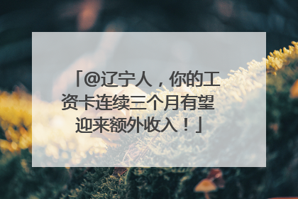 @辽宁人，你的工资卡连续三个月有望迎来额外收入！