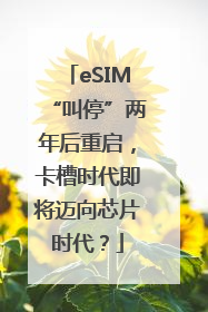 eSIM“叫停”两年后重启，卡槽时代即将迈向芯片时代？